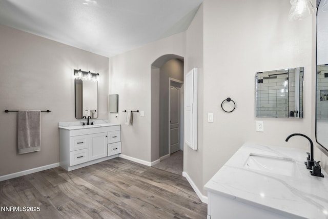 3128 Wild Iris Ct, Sparks, NV 89436 - bathroom with wood finished floors and double vanity