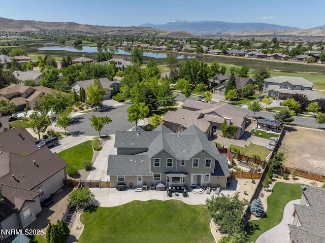 3128 Wild Iris Ct, Sparks, NV 89436 - aerial view of residential area featuring a water and mountain view