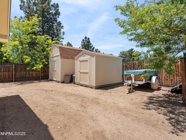4903 Killdeer Rd, Carson City, NV 89701 - view of shed featuring a fenced backyard