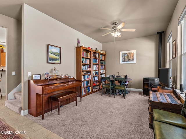 4903 Killdeer Rd, Carson City, NV 89701 - office space featuring a ceiling fan and baseboards