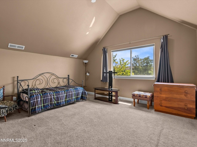 4903 Killdeer Rd, Carson City, NV 89701 - bedroom featuring vaulted ceiling and carpet
