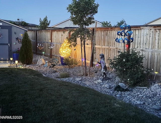 7324 Continuum Dr, Reno, NV 89506 - fenced backyard featuring a storage shed