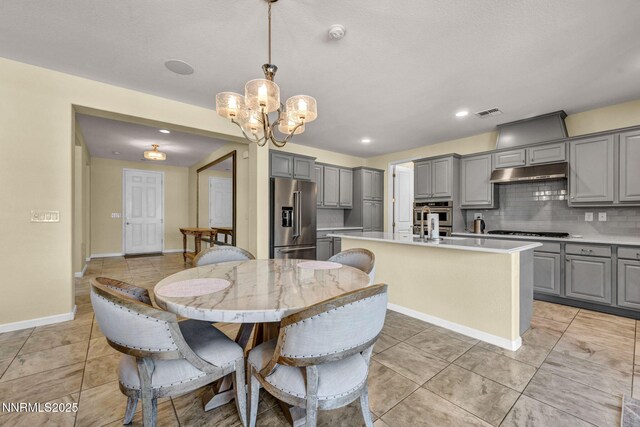 2222 Nasrullah Ln, Reno, NV 89521 - dining space with a chandelier and recessed lighting