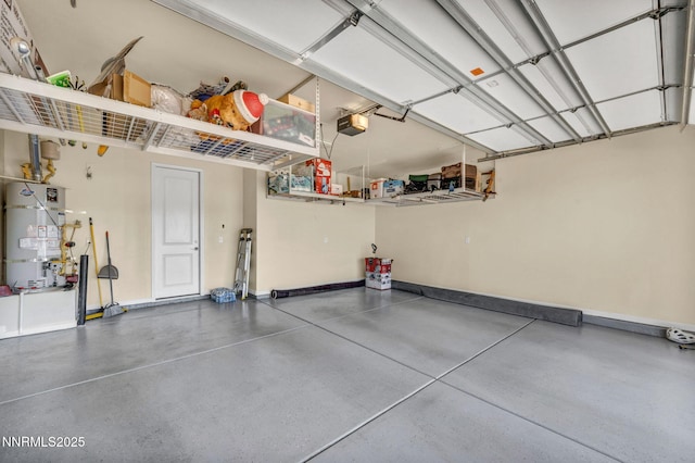 2222 Nasrullah Ln, Reno, NV 89521 - garage with strapped water heater and a garage door opener