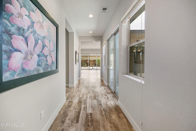 698 Raptor Way, Fernley, NV 89408 - corridor featuring wood finished floors and recessed lighting