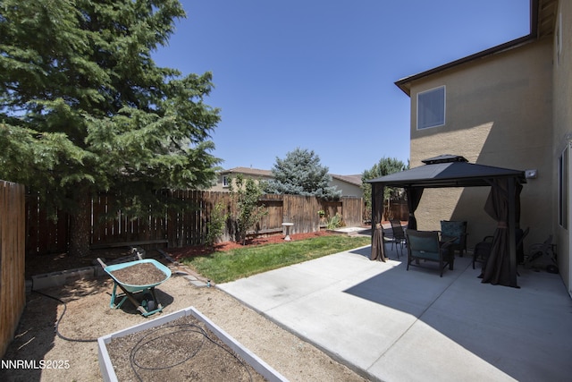 10509 Yuba Ct, Reno, NV 89521 - fenced backyard with a gazebo and a patio