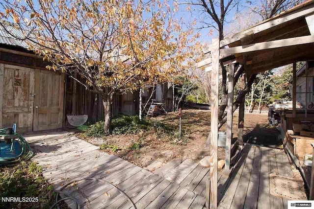 1016 S C St, Virginia City, NV 89440 - view of wooden terrace