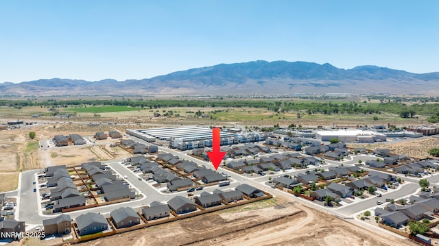 102 Halite Dr, Dayton, NV 89403 - aerial view of residential area featuring a mountain backdrop
