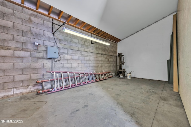 1401 Jefferson Dr, Carson City, NV 89706 - below grade area with concrete block wall and a garage