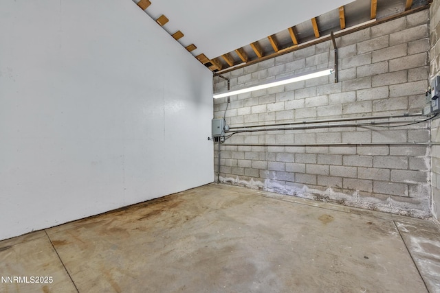 1401 Jefferson Dr, Carson City, NV 89706 - basement featuring a garage and concrete block wall