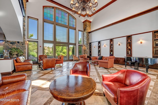 9900 Wilbur May Pkwy Apt 5102, Reno, NV 89521 - common area with a towering ceiling and crown molding