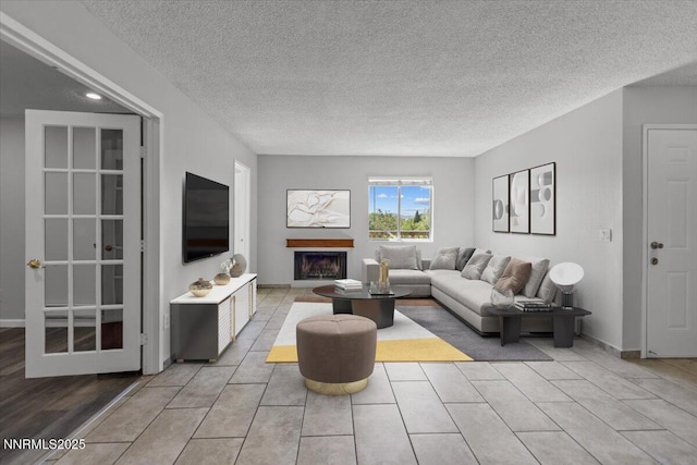 2090 Highview Ct Unit 7, Reno, NV 89512 - living room with a fireplace and a textured ceiling
