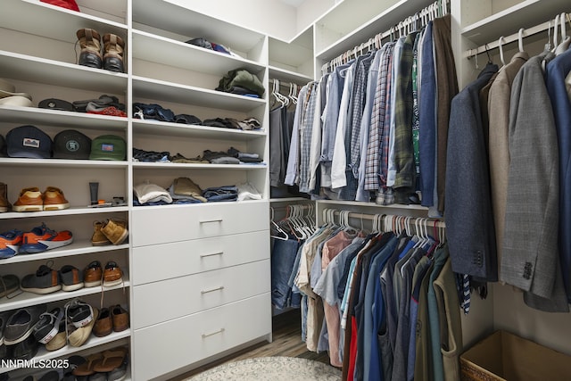 5427 Salmon River Ct, Reno, NV 89511 - spacious closet with wood finished floors