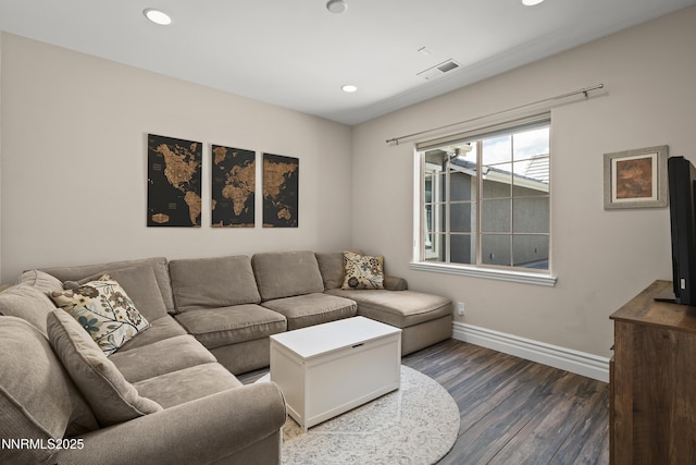 5427 Salmon River Ct, Reno, NV 89511 - living room featuring wood finished floors and recessed lighting