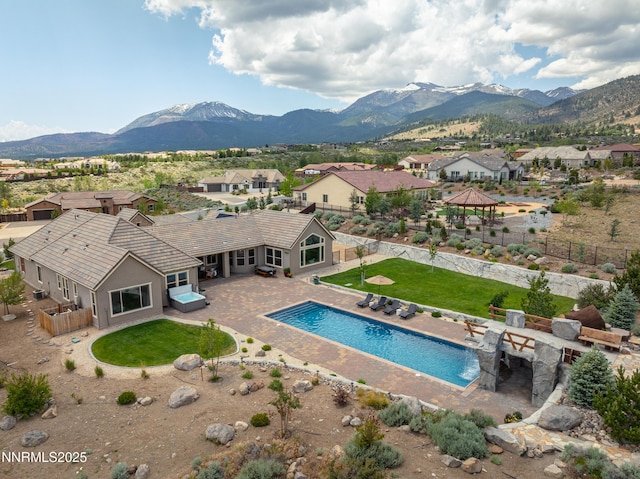 5427 Salmon River Ct, Reno, NV 89511 - aerial perspective of suburban area featuring a mountainous background