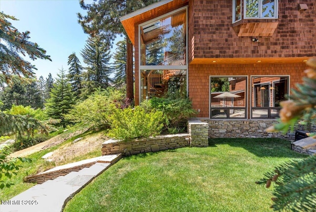 1263 Hidden Woods Dr, Zephyr Cove, NV 89413 - view of green lawn