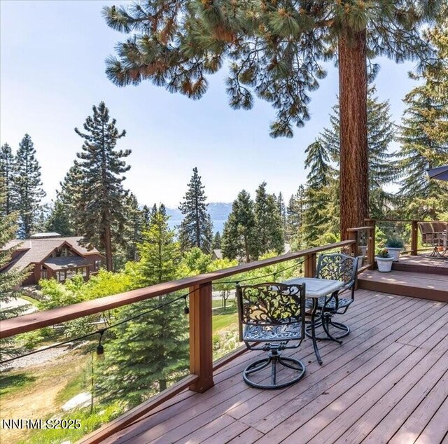 1263 Hidden Woods Dr, Zephyr Cove, NV 89413 - deck with outdoor dining space