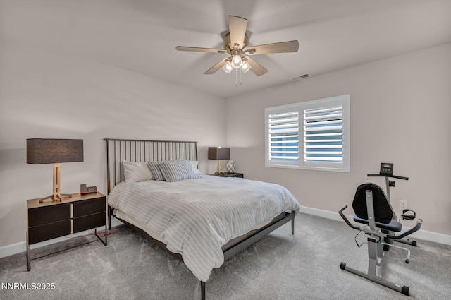 6161 Wycliffe Cir, Reno, NV 89519 - carpeted bedroom with baseboards and a ceiling fan
