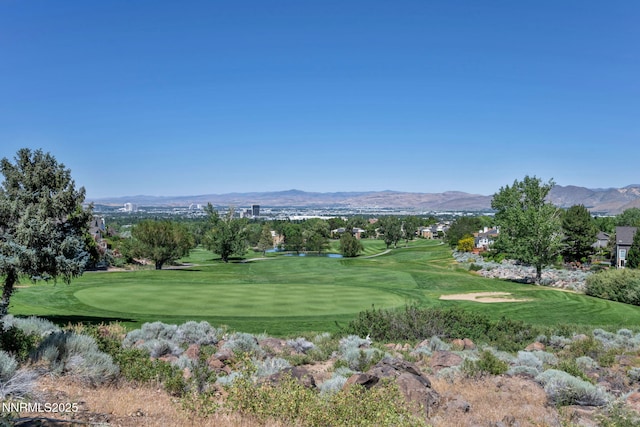 6161 Wycliffe Cir, Reno, NV 89519 - view of mountain backdrop featuring a golf course