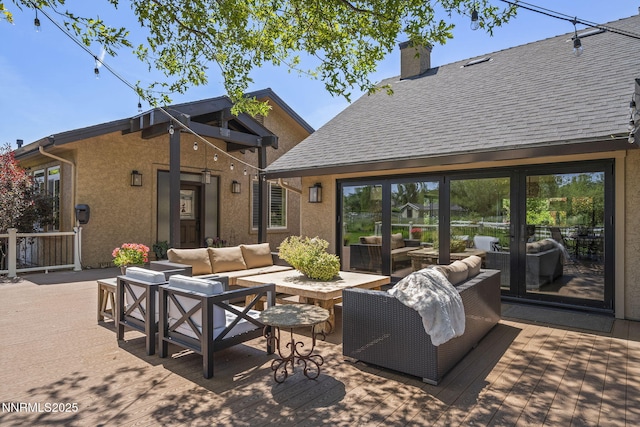 10594 Dixon Ln, Reno, NV 89511 - view of patio / terrace featuring an outdoor living space and a deck