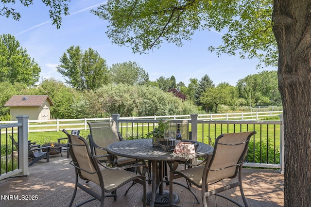 10594 Dixon Ln, Reno, NV 89511 - view of patio / terrace with outdoor dining space and a deck