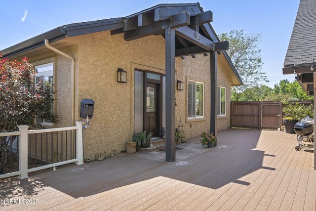 10594 Dixon Ln, Reno, NV 89511 - view of wooden terrace