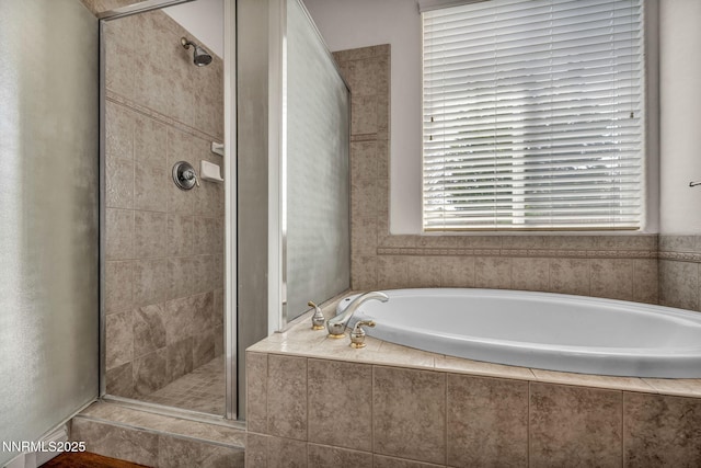 6469 Hale Bopp Ct, Sparks, NV 89436 - full bath featuring a garden tub and a stall shower