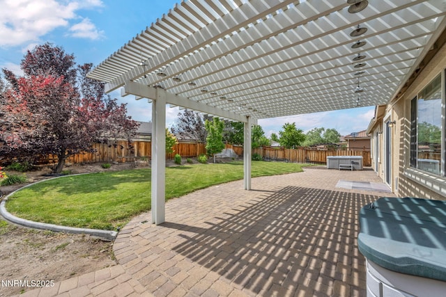 6469 Hale Bopp Ct, Sparks, NV 89436 - fenced backyard featuring a pergola and a patio area