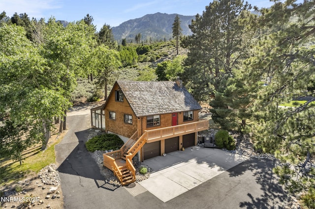 187 Jeannie Ln, Gardnerville, NV 89460 - view from above of property featuring a mountain backdrop