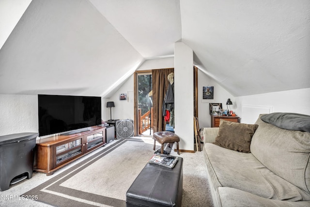 187 Jeannie Ln, Gardnerville, NV 89460 - living room with lofted ceiling and carpet floors
