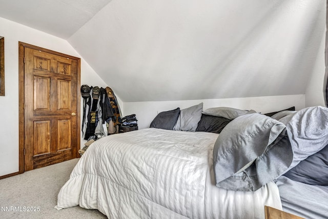 187 Jeannie Ln, Gardnerville, NV 89460 - bedroom featuring vaulted ceiling and carpet floors