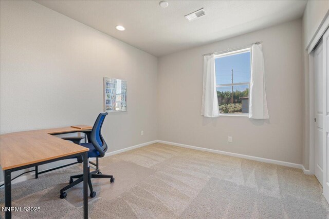 2170 Santona Cir, Reno, NV 89523 - unfurnished office with plenty of natural light, carpet flooring, and recessed lighting