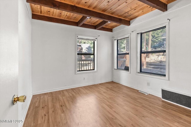 650 Tumbleweed Cir, Incline Village, NV 89451 - empty room featuring wood finished floors and a wooden ceiling with exposed beams
