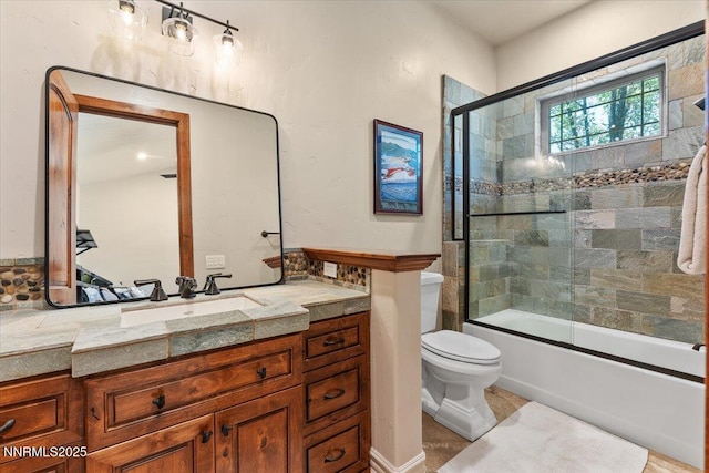 2550 Old Waverly Ct, Sparks, NV 89436 - full bathroom with vanity and shower / bath combination with glass door