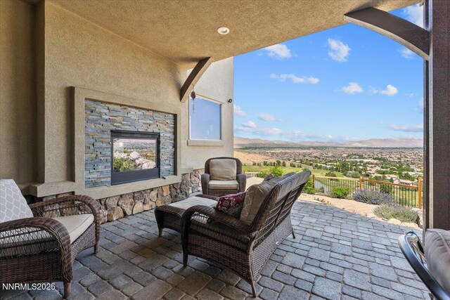 2550 Old Waverly Ct, Sparks, NV 89436 - view of patio featuring a mountain view