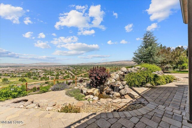 2550 Old Waverly Ct, Sparks, NV 89436 - view of patio with a mountain view