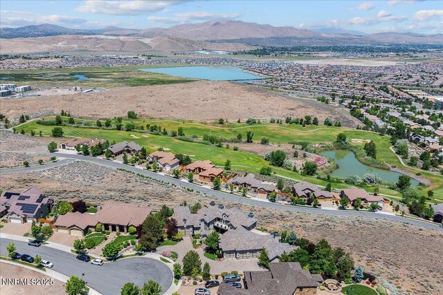 2550 Old Waverly Ct, Sparks, NV 89436 - aerial view of property's location with a water and mountain view and nearby suburban area