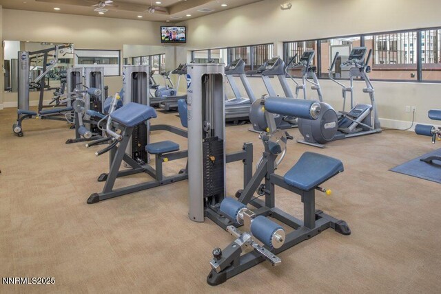 450 N Arlington Ave Unit 715, Reno, NV 89503 - gym featuring carpet and recessed lighting