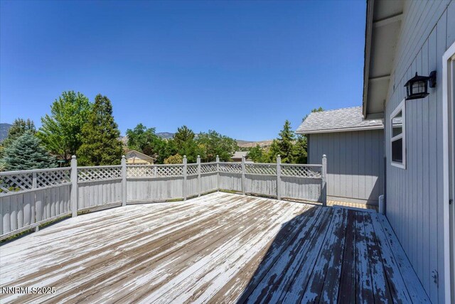971 Shadow Ln, Carson City, NV 89705 - view of wooden deck