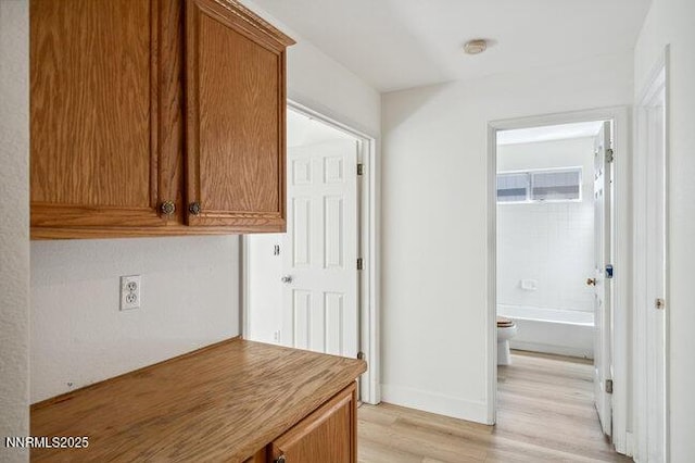 8589 Turtle Creek Ct, Reno, NV 89506 - hall featuring light wood finished floors and baseboards
