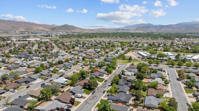 1510 E Slide Mountain Dr, Carson City, NV 89706 - aerial view of property's location with a mountain backdrop and nearby suburban area