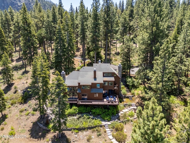 187 Yellow Jacket Rd, Glenbrook, NV 89413 - view of subject property with a forest