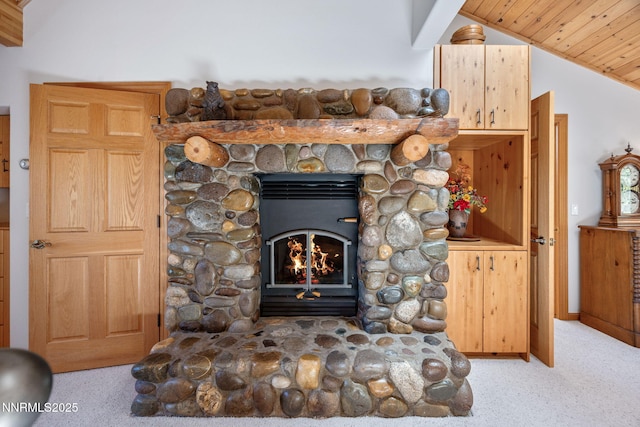 187 Yellow Jacket Rd, Glenbrook, NV 89413 - detailed view of carpet floors and a fireplace