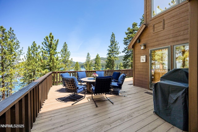 187 Yellow Jacket Rd, Glenbrook, NV 89413 - deck with area for grilling and outdoor dining area