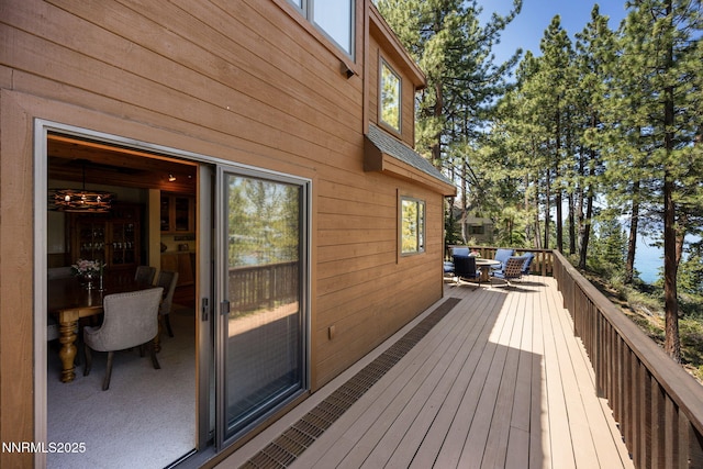 187 Yellow Jacket Rd, Glenbrook, NV 89413 - wooden deck with outdoor lounge area