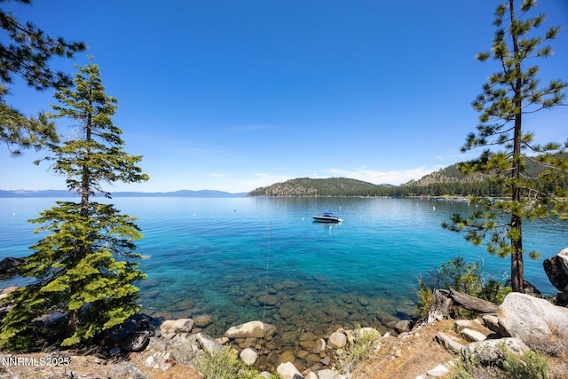 187 Yellow Jacket Rd, Glenbrook, NV 89413 - water view with a mountainous background