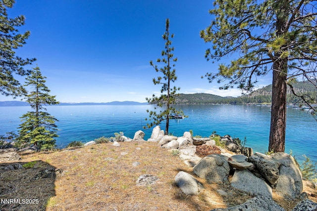 187 Yellow Jacket Rd, Glenbrook, NV 89413 - water view with a mountainous background