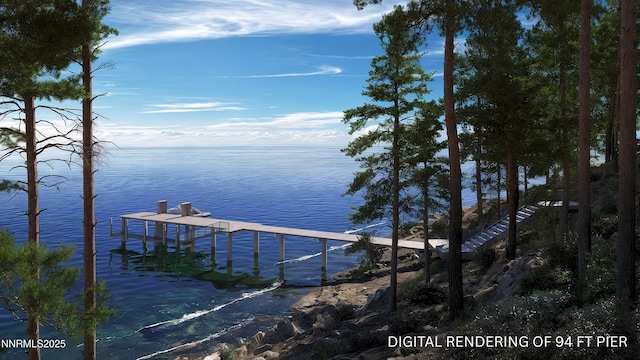 187 Yellow Jacket Rd, Glenbrook, NV 89413 - water view featuring a dock