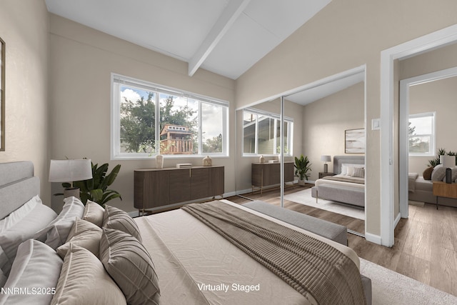 12102 Rocky Mountain St, Reno, NV 89506 - bedroom with wood finished floors and a closet