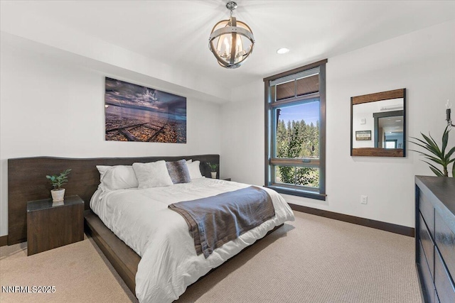 17 Beach Club Dr # 213, Stateline, NV 89449 - bedroom with a chandelier and carpet flooring